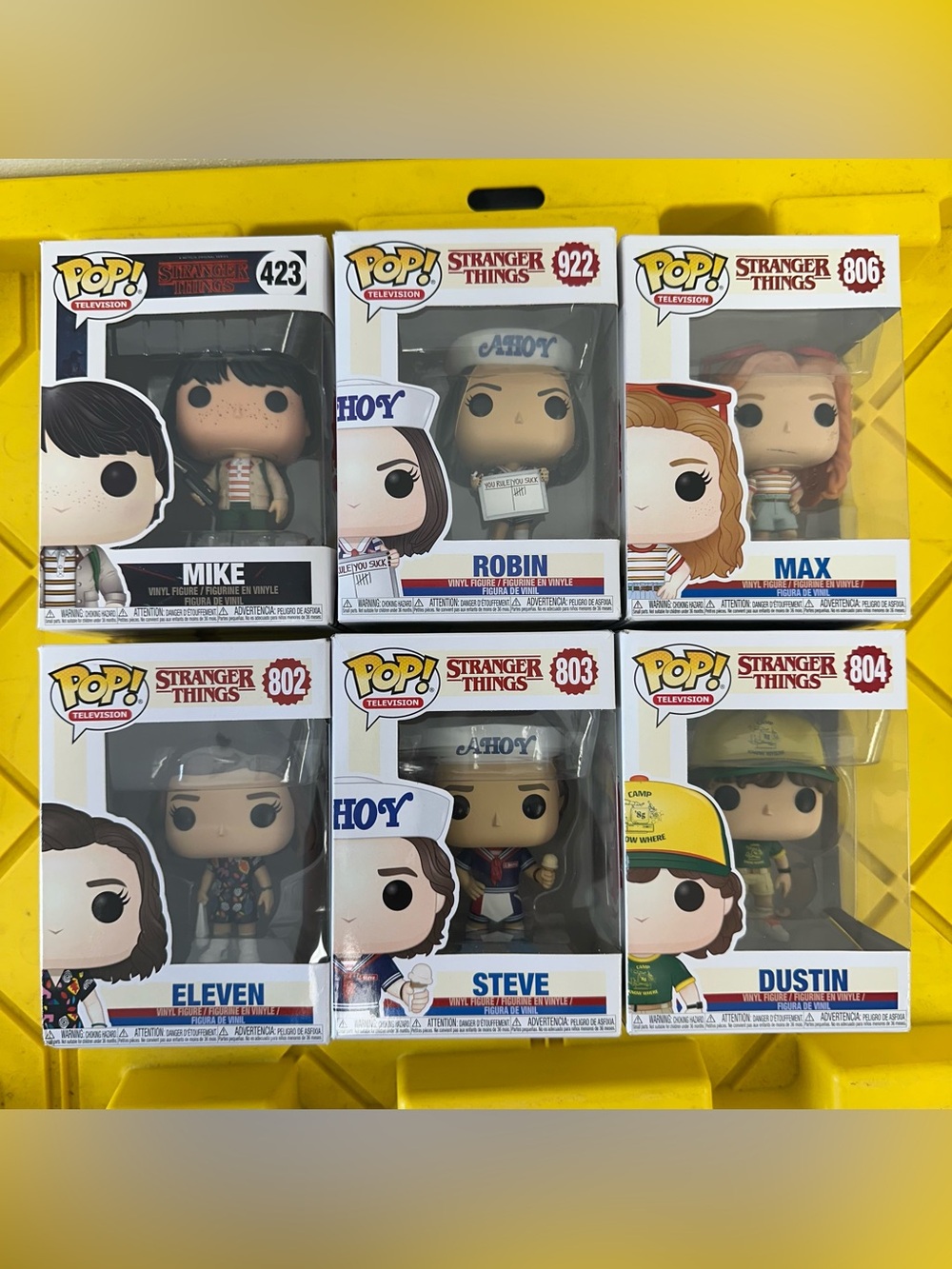 Funko Pop! Vinyl Stranger Things Set of 6 Mike Eleven Dustin Max Robin Steve
